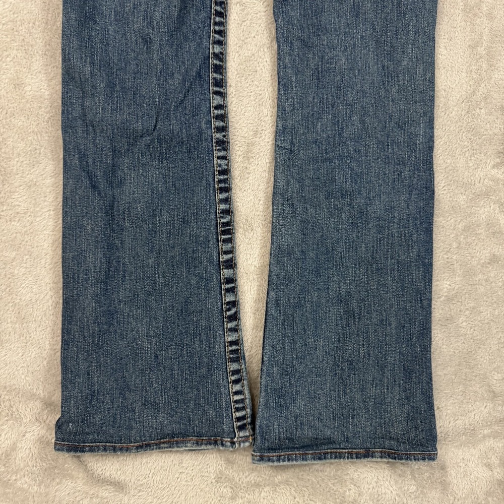 True Religion Jeans Womens 28x30 Blue Low Rise Bootcut Flare Stretch Flex USA - Picture 11 of 16